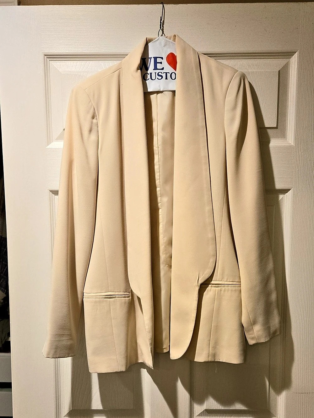 Mural Women's Blazer in Cream Size Medium Like New